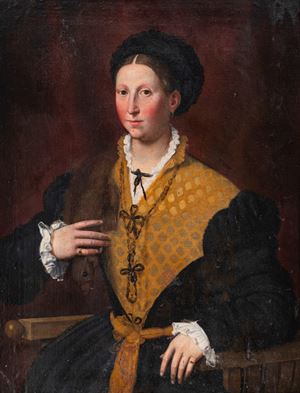Ritratto di gentildonna con stola di furetto