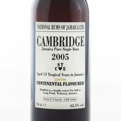 Cambridge Jamaica Pure 12 Years Single Rum Stc