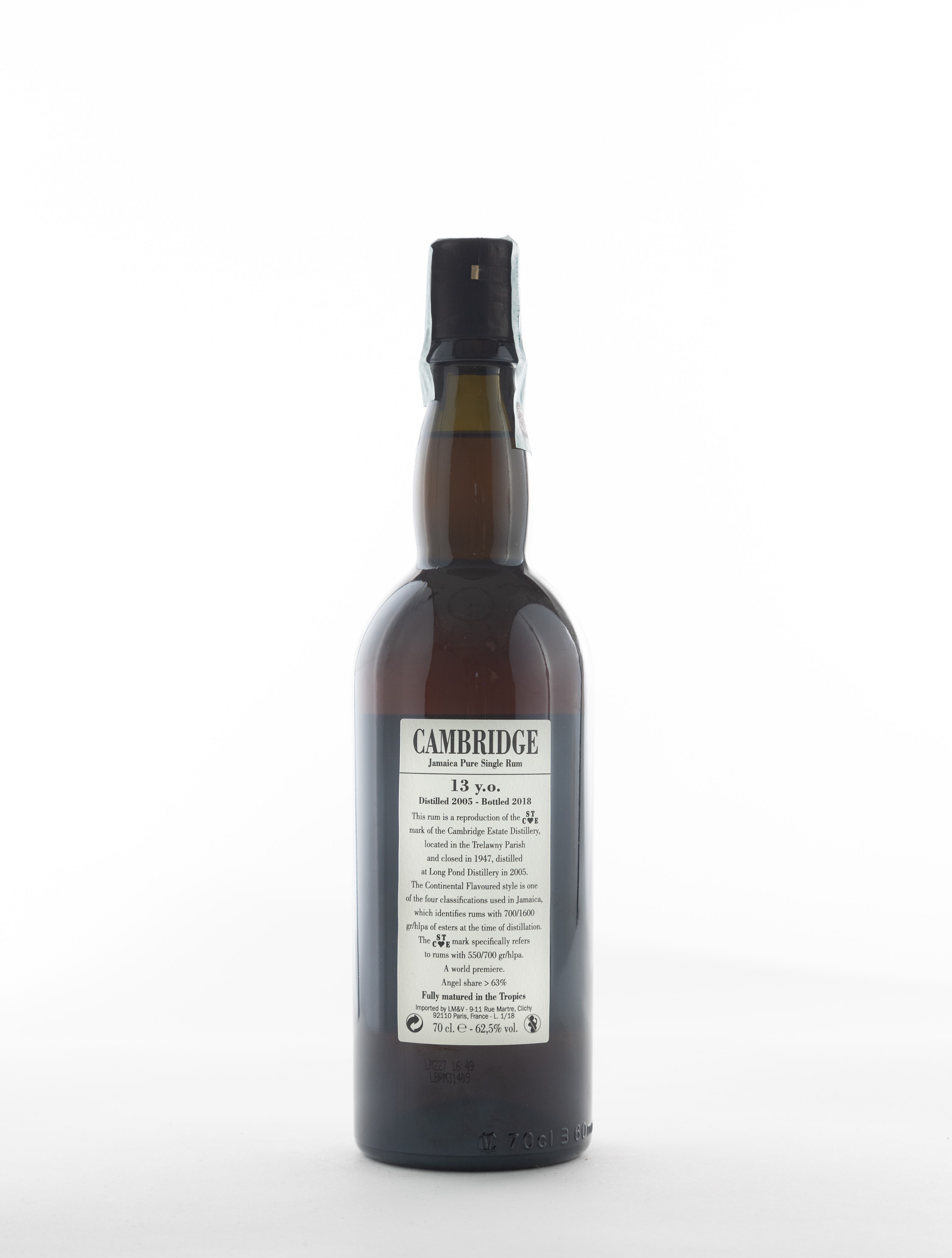 Giamaica - Cambridge Jamaica Pure 12 Years Single Rum Stc