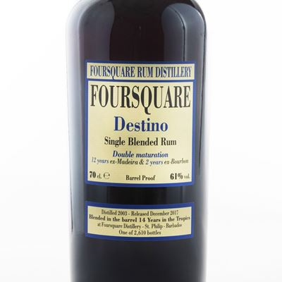 Foursquare Rum Distillery 'destino' Single Blended Rum