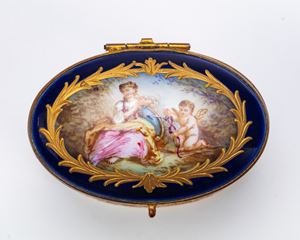 Tabacchiera in porcellana, Manifattura di Sèvres, 1789 circa