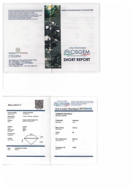 Diamante sigillato in blister