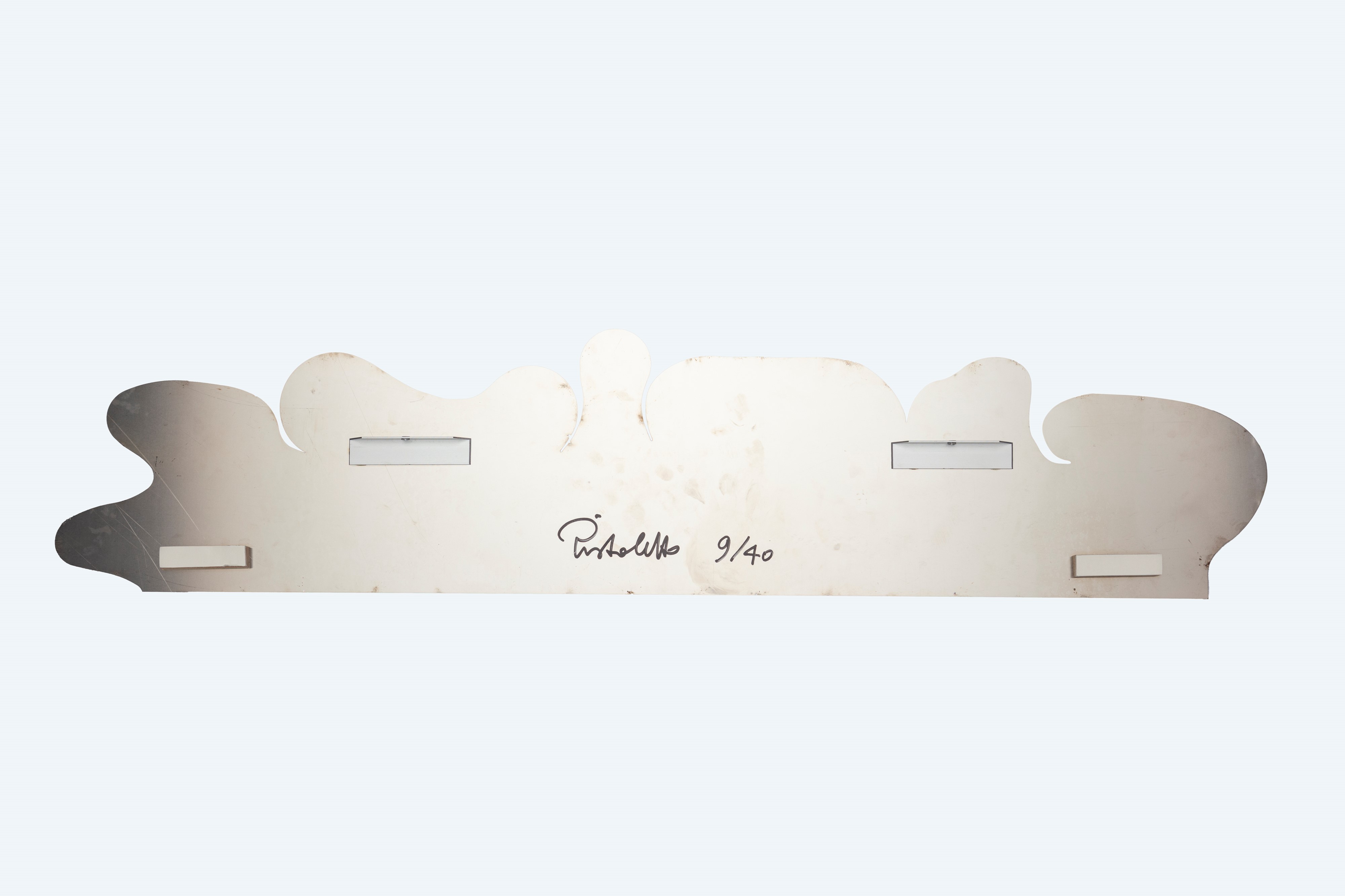 Michelangelo Pistoletto - Amare - serigrafia su acciaio inox lucidato a specchio, es. 9/40