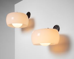 Pair of wall lamps, from the Clinio series