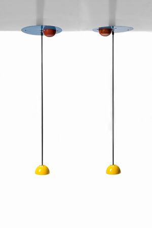 Pair of pendant lamps model Alesia 