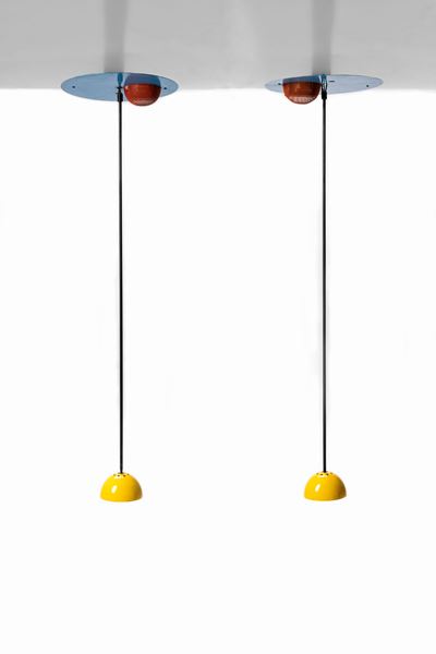 Coppia di Lampade a Sospensione Modello Alesia
