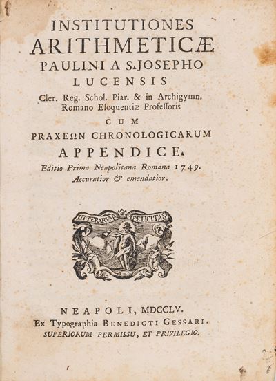 Institutiones Arithmeticae - Aritmetica