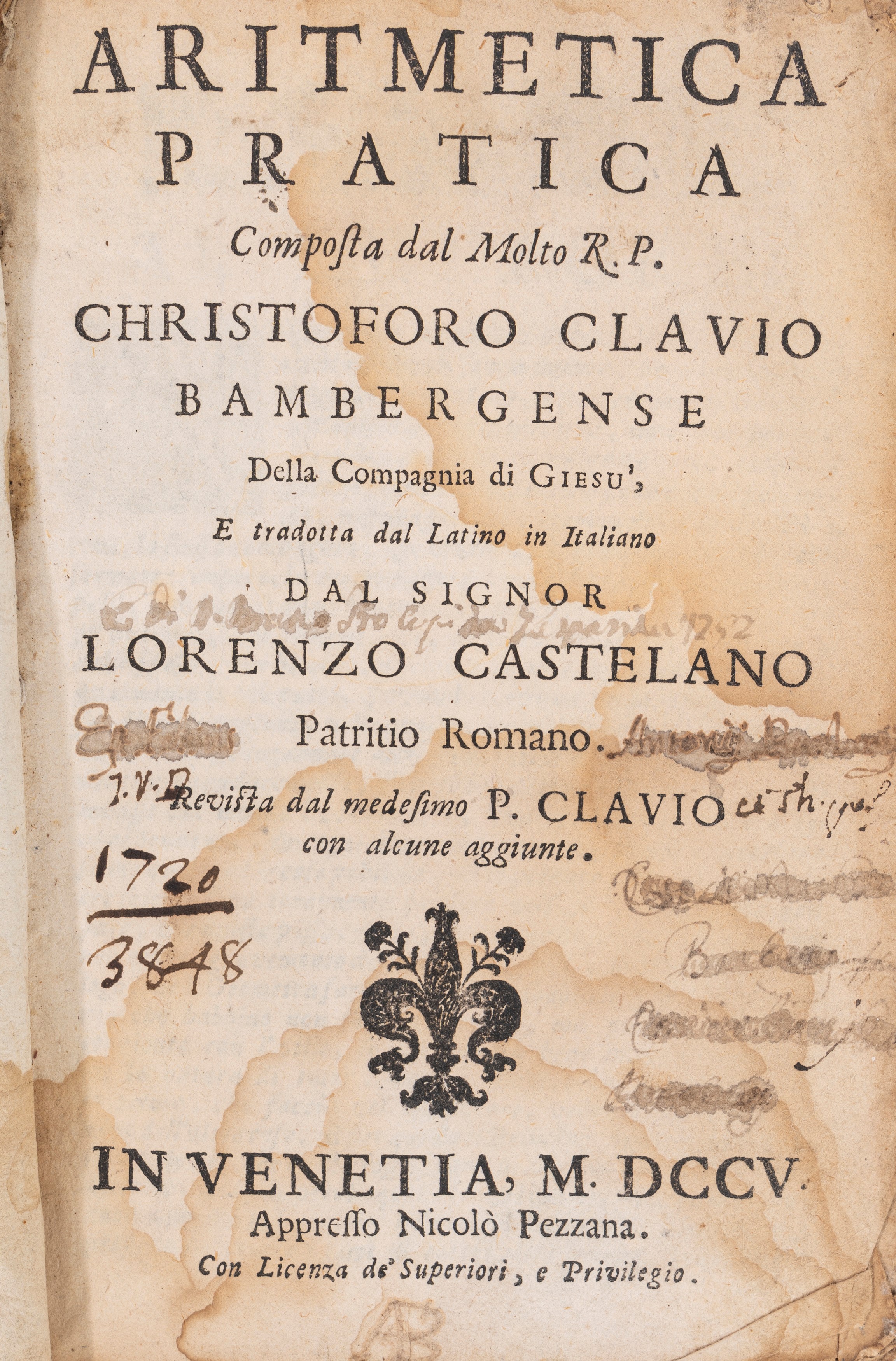 Cristophorus Clavius, Paulini Lucensis - Institutiones Arithmeticae - Aritmetica