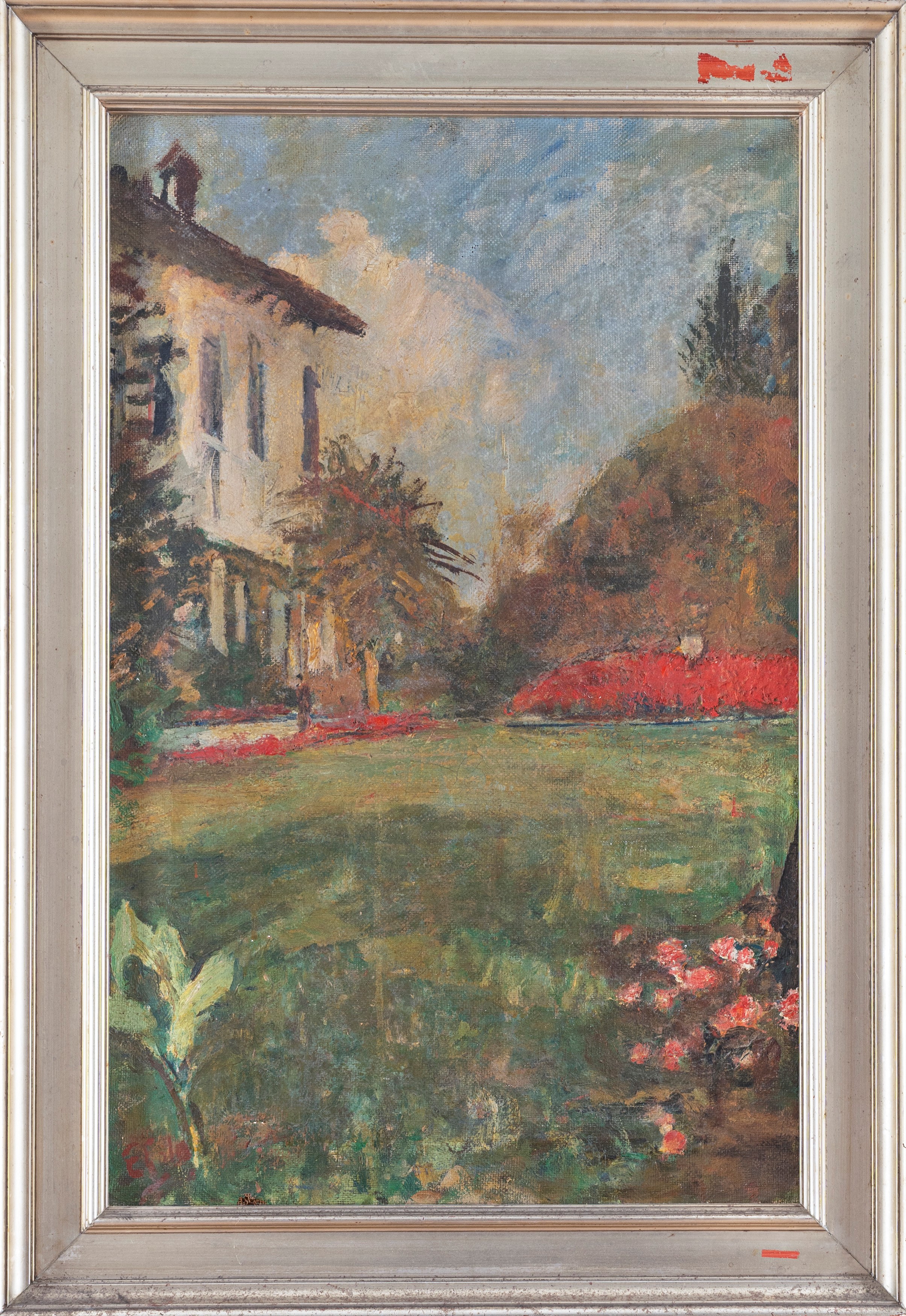 Emilio Gola - Paesaggio con Villa
