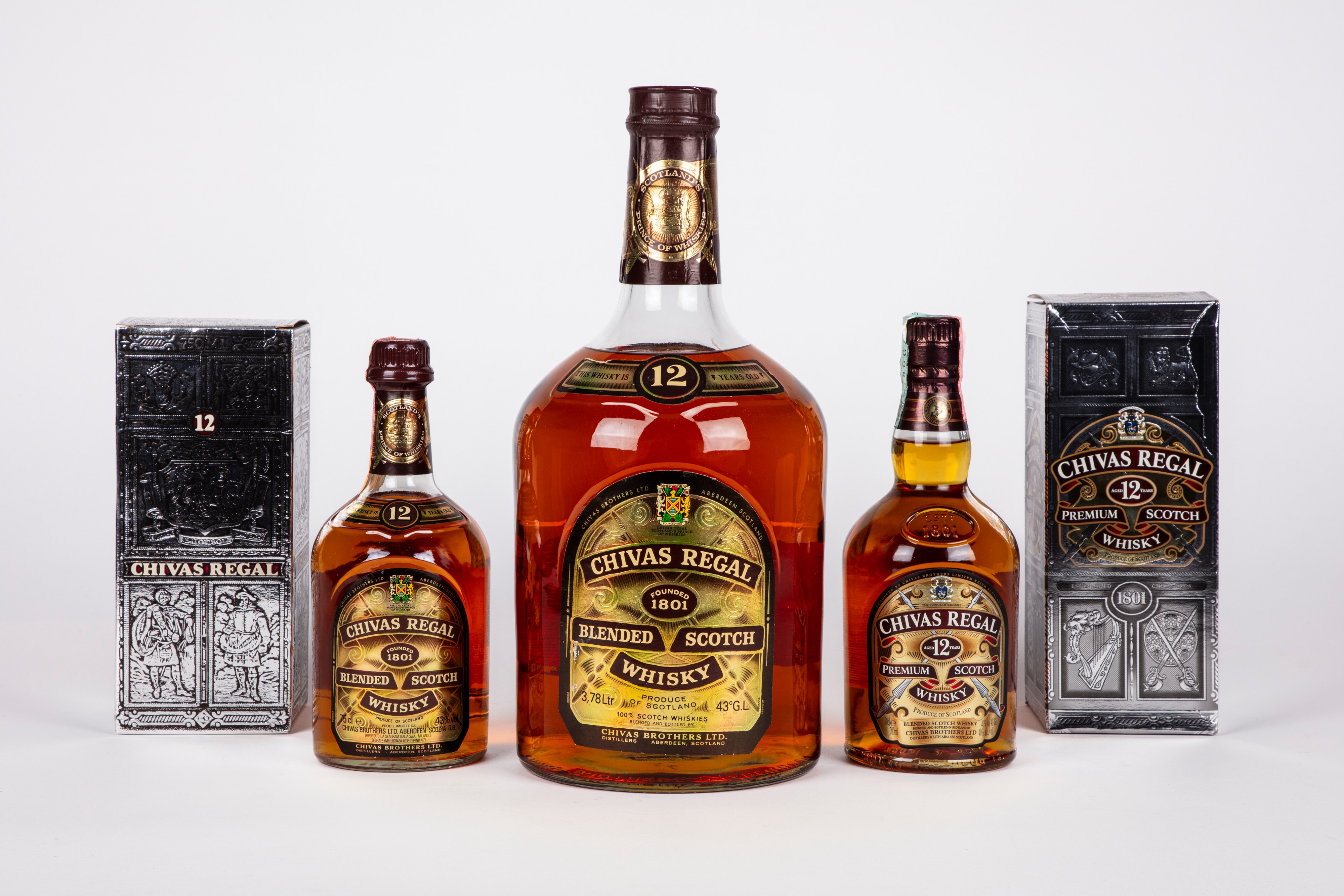 Selezione Chivas Regal 12 YO 0,75l (2 BT) e 3,78l (1 BT)