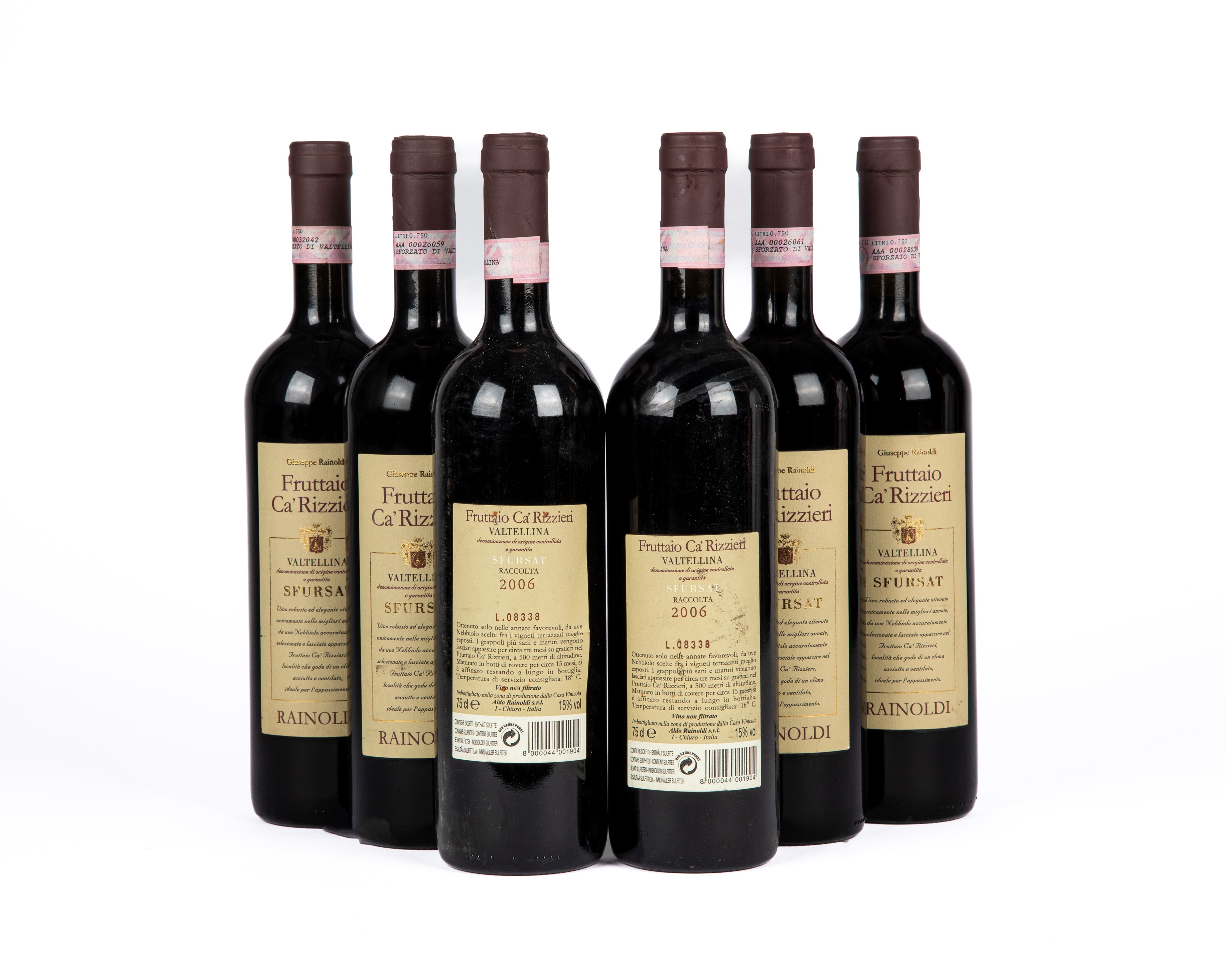 Italia - Rainoldi Sfursat Fruttaio Cà Rizzieri (6 BT) 2006 | Summer ...