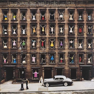 Girls in the Windows, New York, stampa successiva ai pigmenti