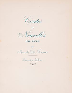 Les Contes et nouvelles en vers