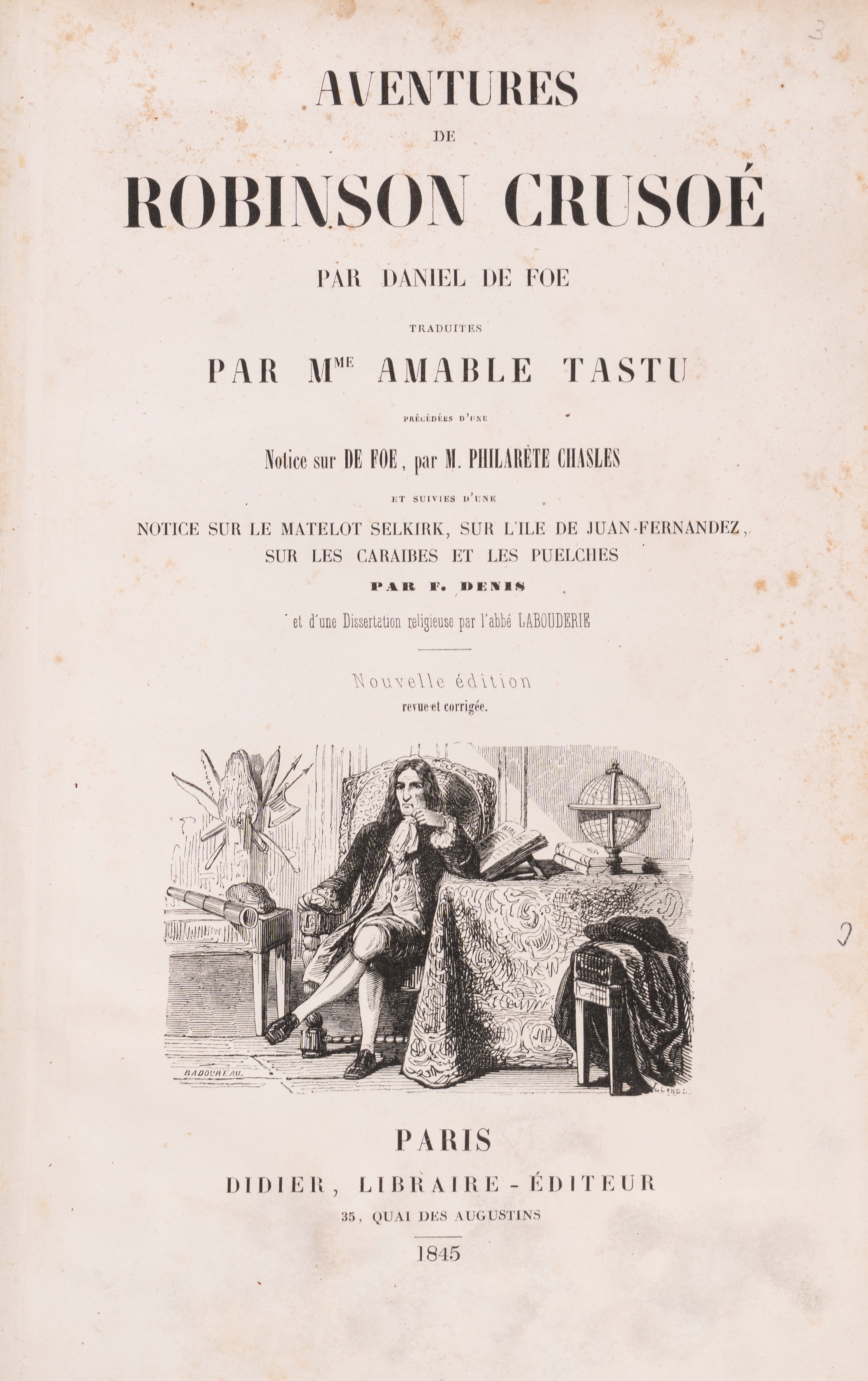 Daniel De Foe - Aventures De Robinson Crusoe