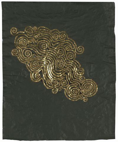 Senza titolo - oro su cartoncino