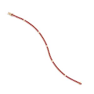 Bracciale tennis con rubini