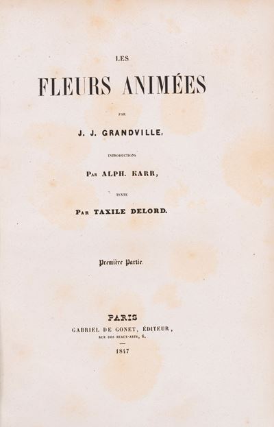 Grandville, Les fluers animée