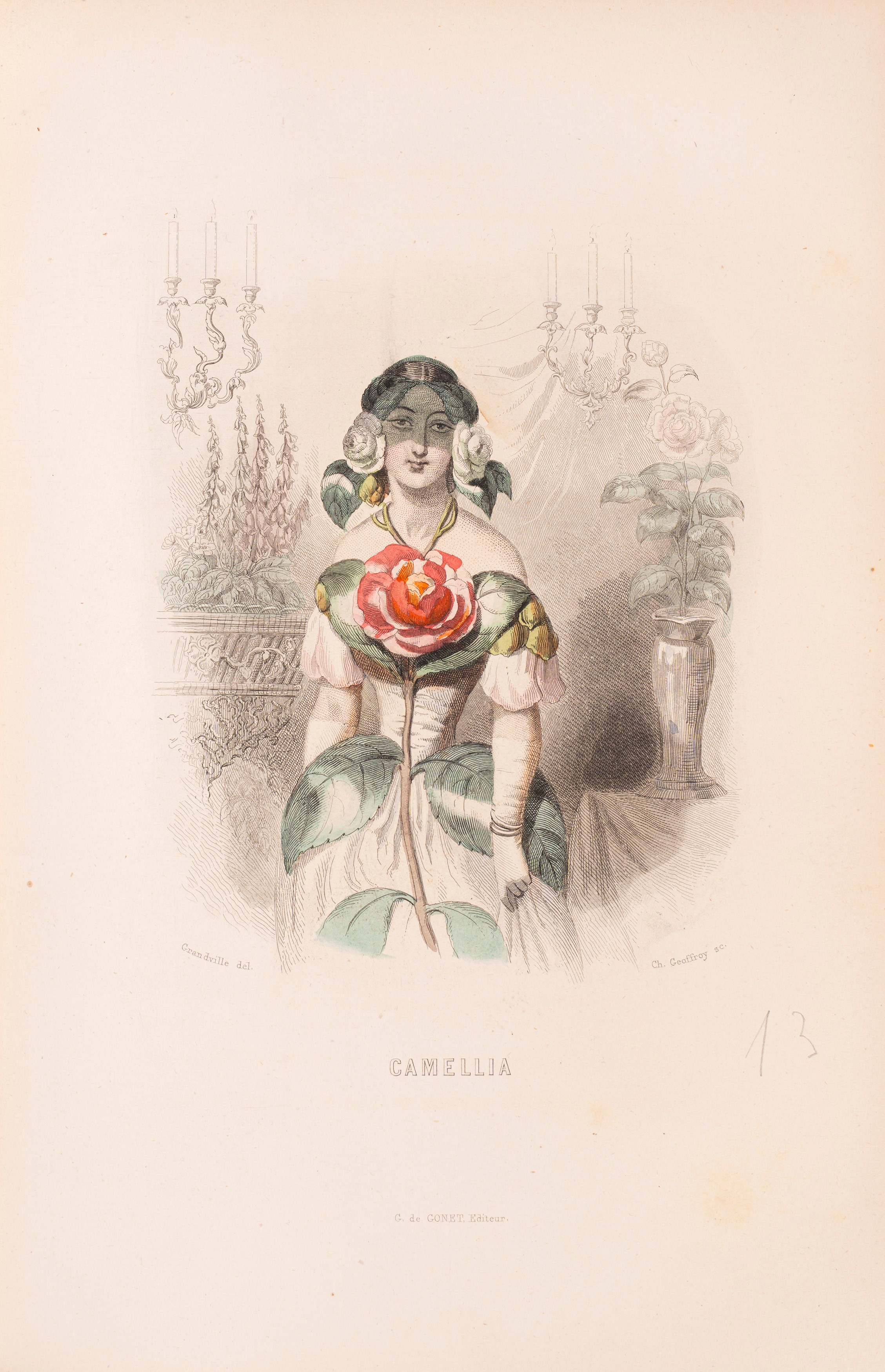 Grandville, Jean - Jacques - Grandville, Les fluers animée