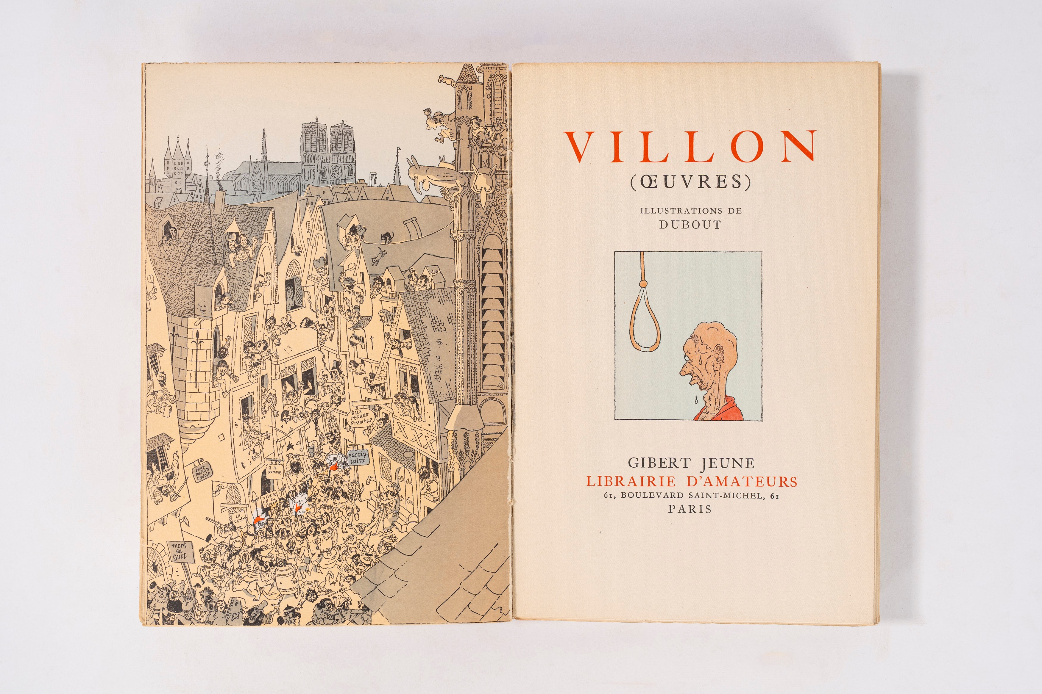 François Villon - Œuvres (edizione illustrata da Dubout), 1954