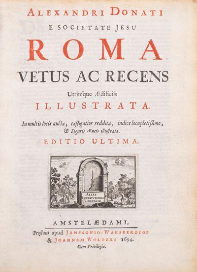 Roma vetus ac recens utriusque aedificiis illustrata, 1694
