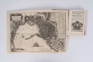 Description des beautés de Genes et de ses environs, ornée de differentes vuës, de tailles douce, et de la carte topographique de la ville. des beautes de Genes