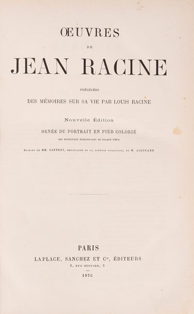 Œuvres de Jean Racine