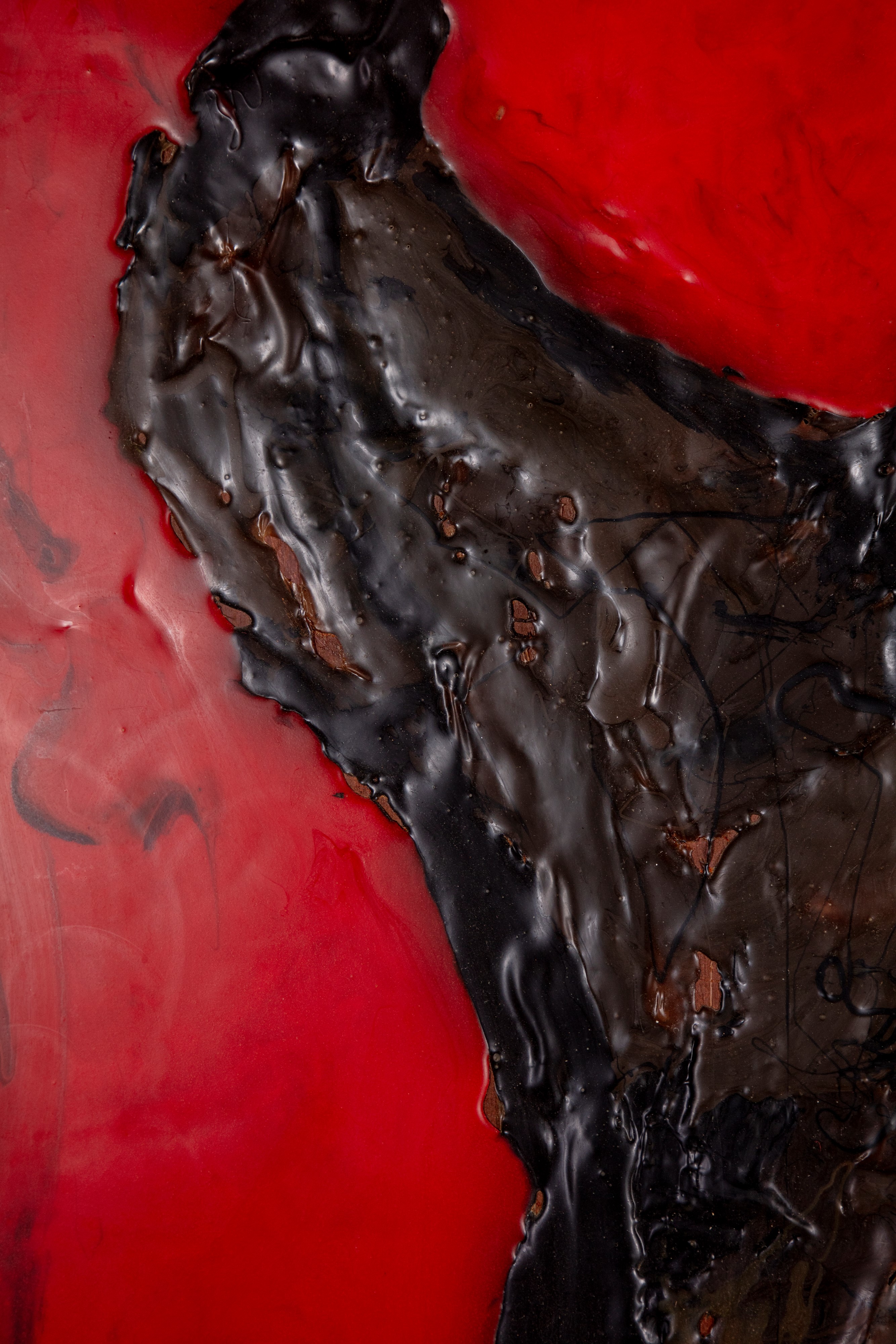 Gioia?, arazzo in silicone su pannello, opera unica