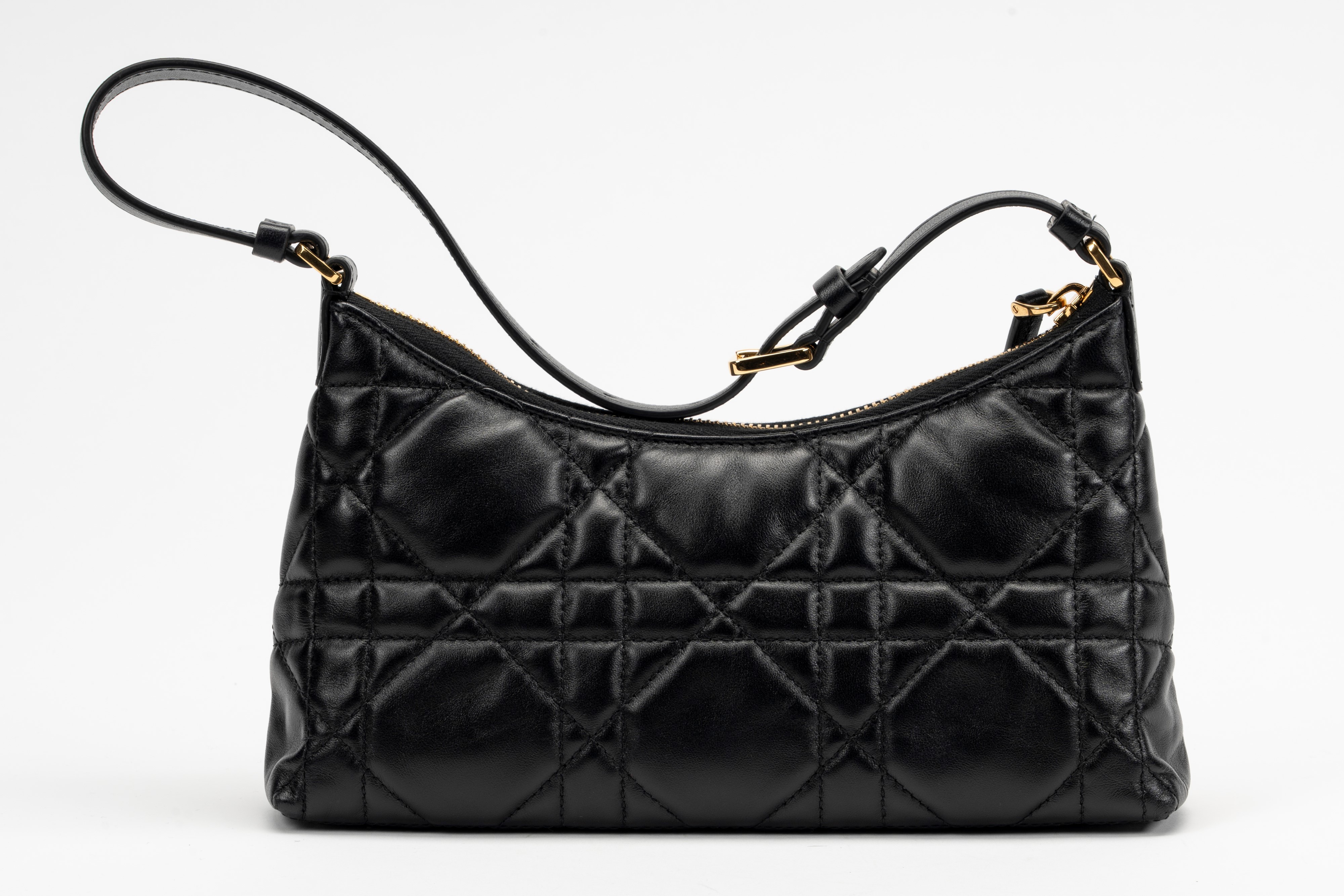 Christian Dior - Borsa Miss Caro Cigale in pelle macrocannage