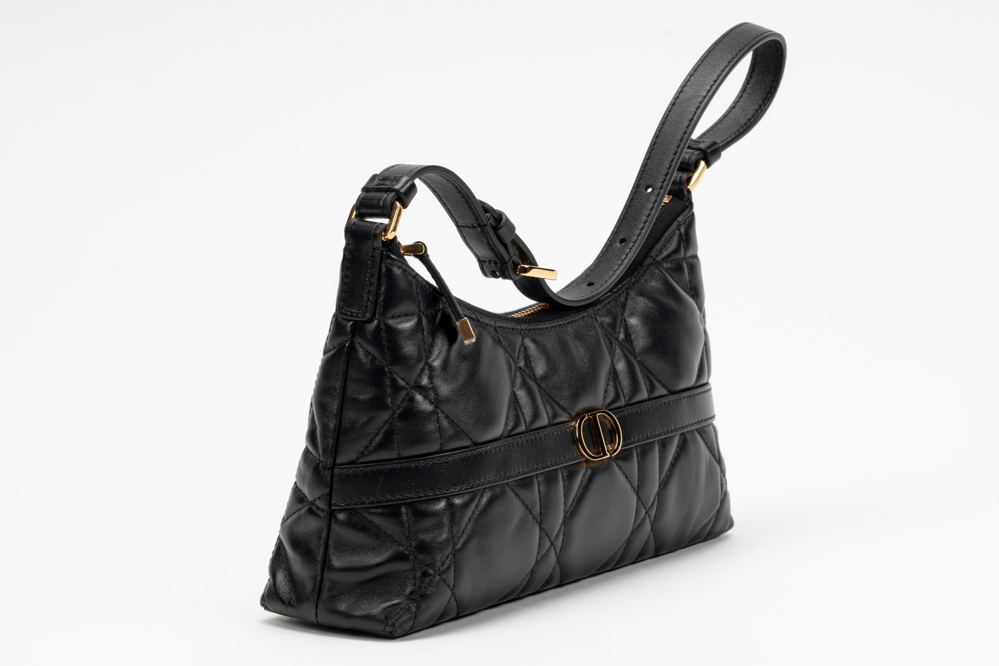 Christian Dior - Borsa Miss Caro Cigale in pelle macrocannage