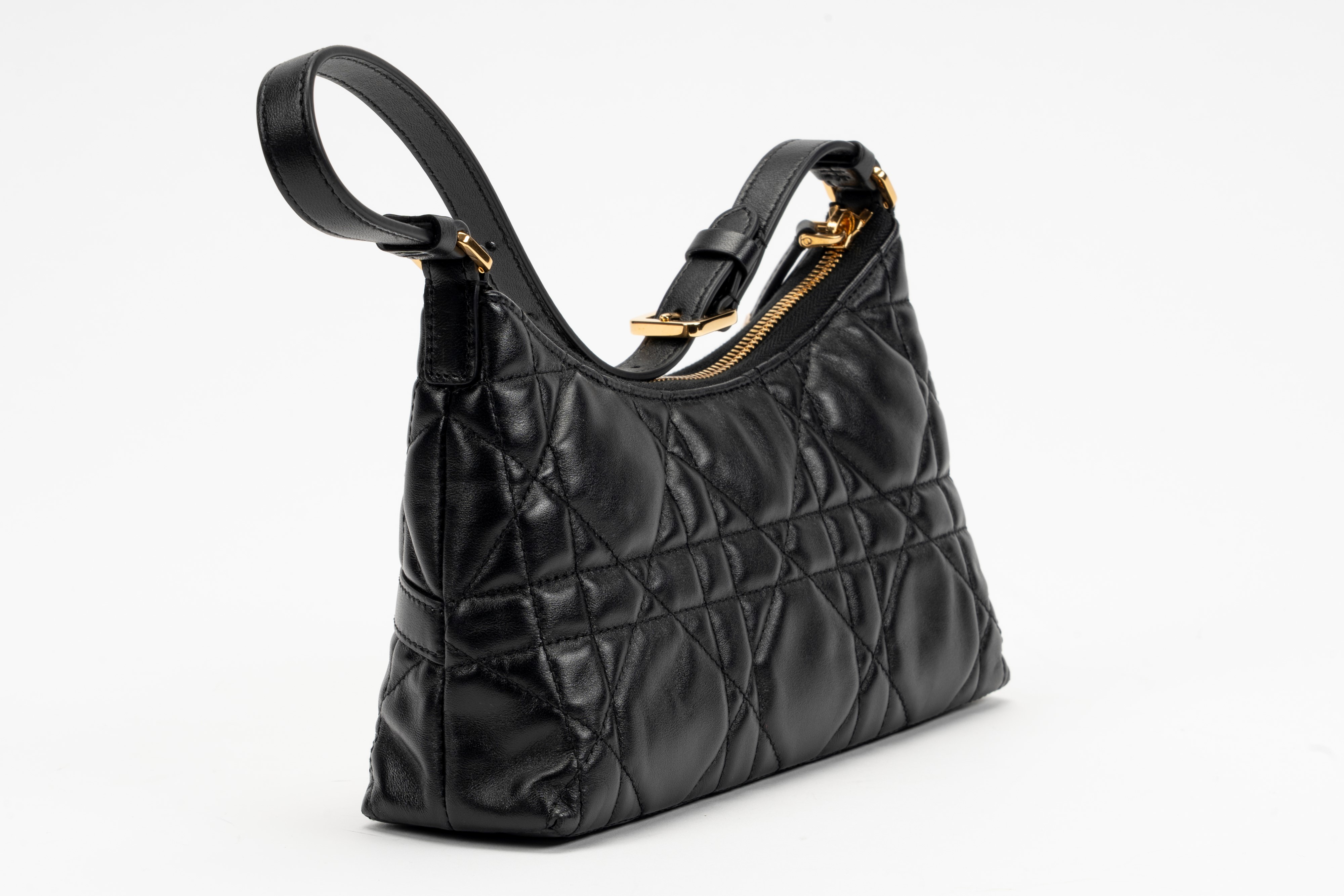 Christian Dior - Borsa Miss Caro Cigale in pelle macrocannage