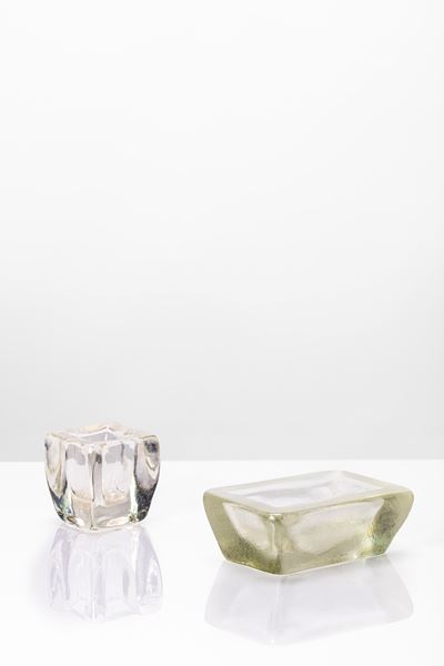 Piccolo Vaso e Posacenere in Vetro