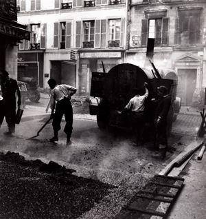 Stettner Louis - Rue des Martyrs, Goudronage