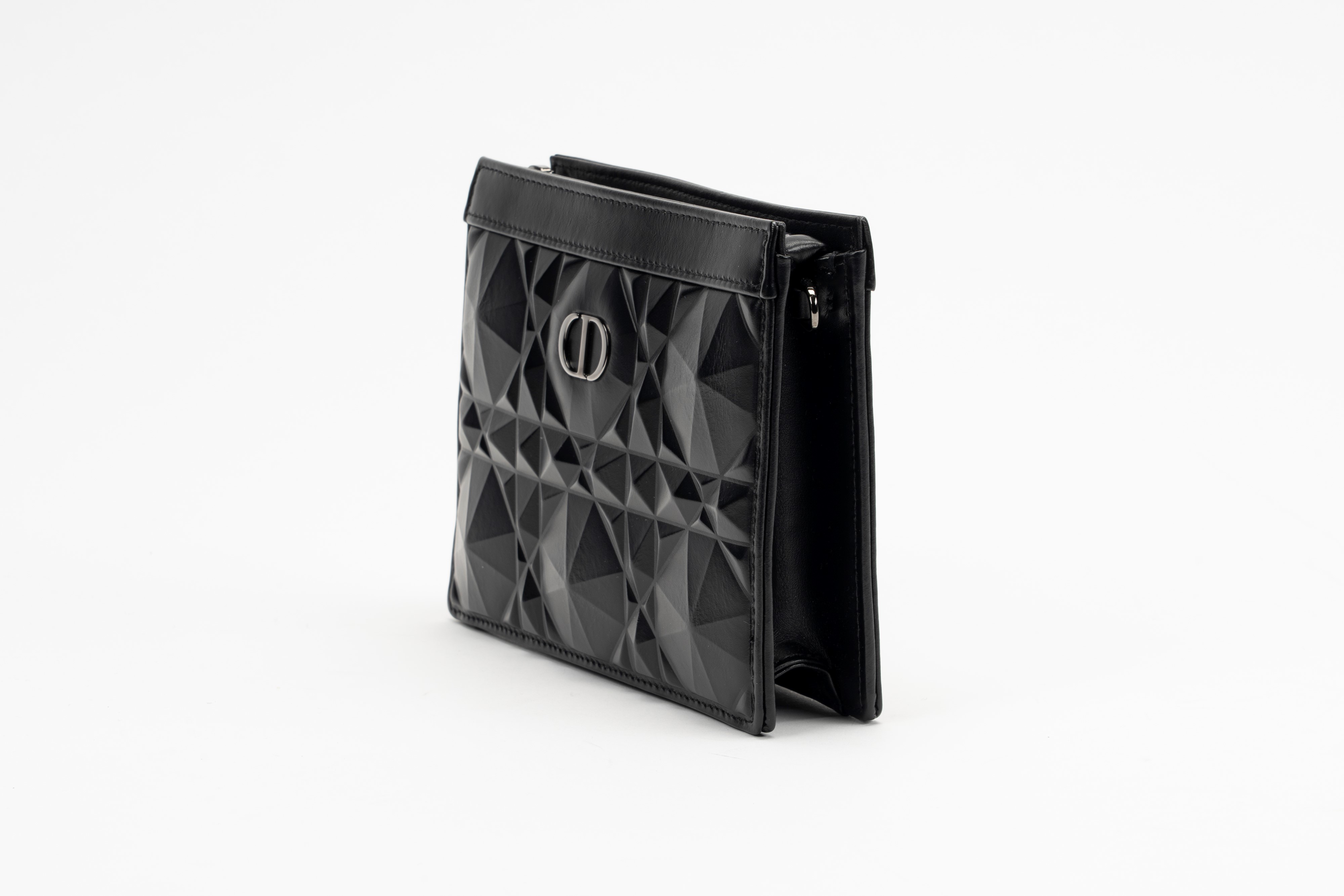 Christian Dior - Pochette Caro in pelle macrocannage