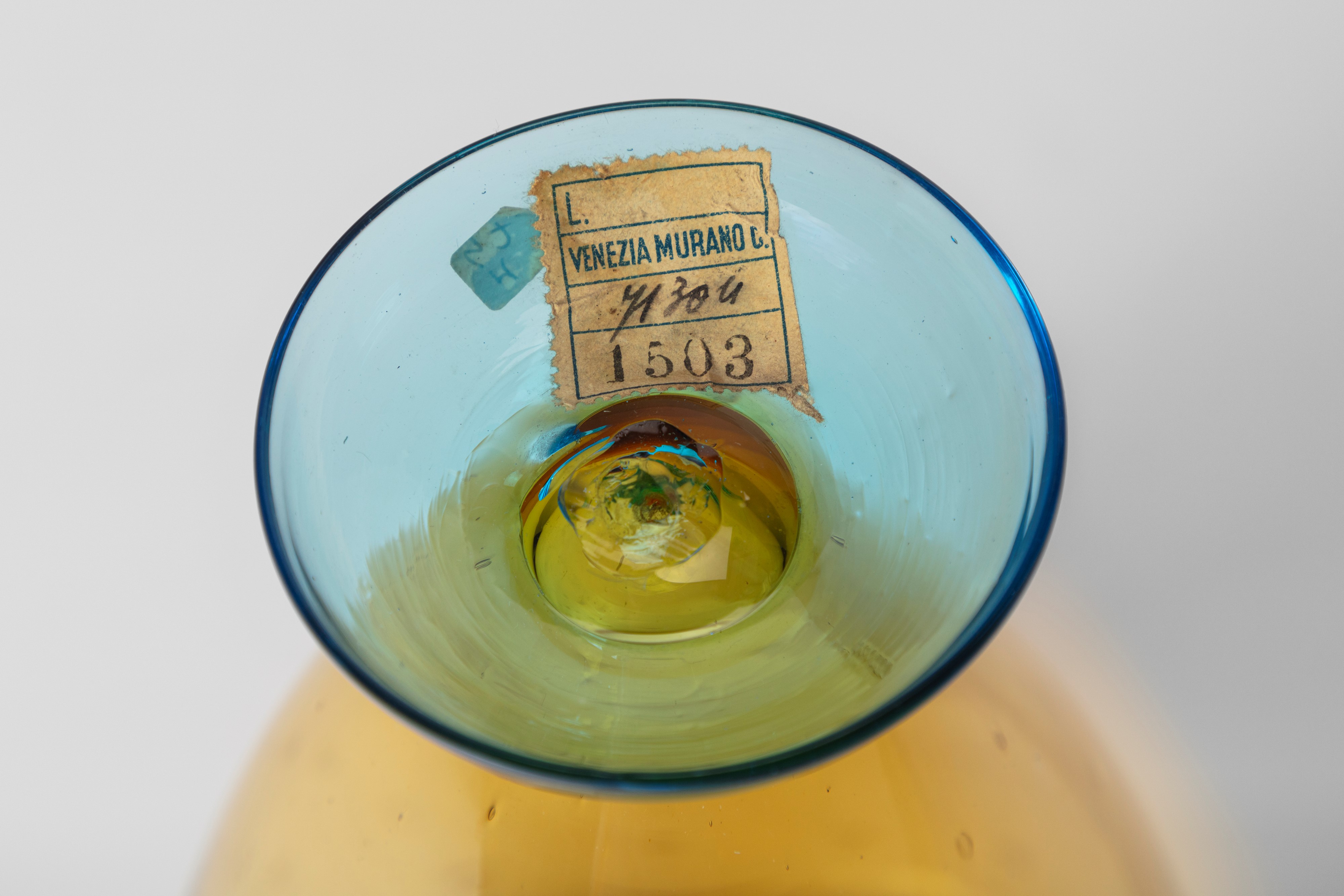 M.V.M Cappellin & C. - Vaso in Vetro 'pagliesco'