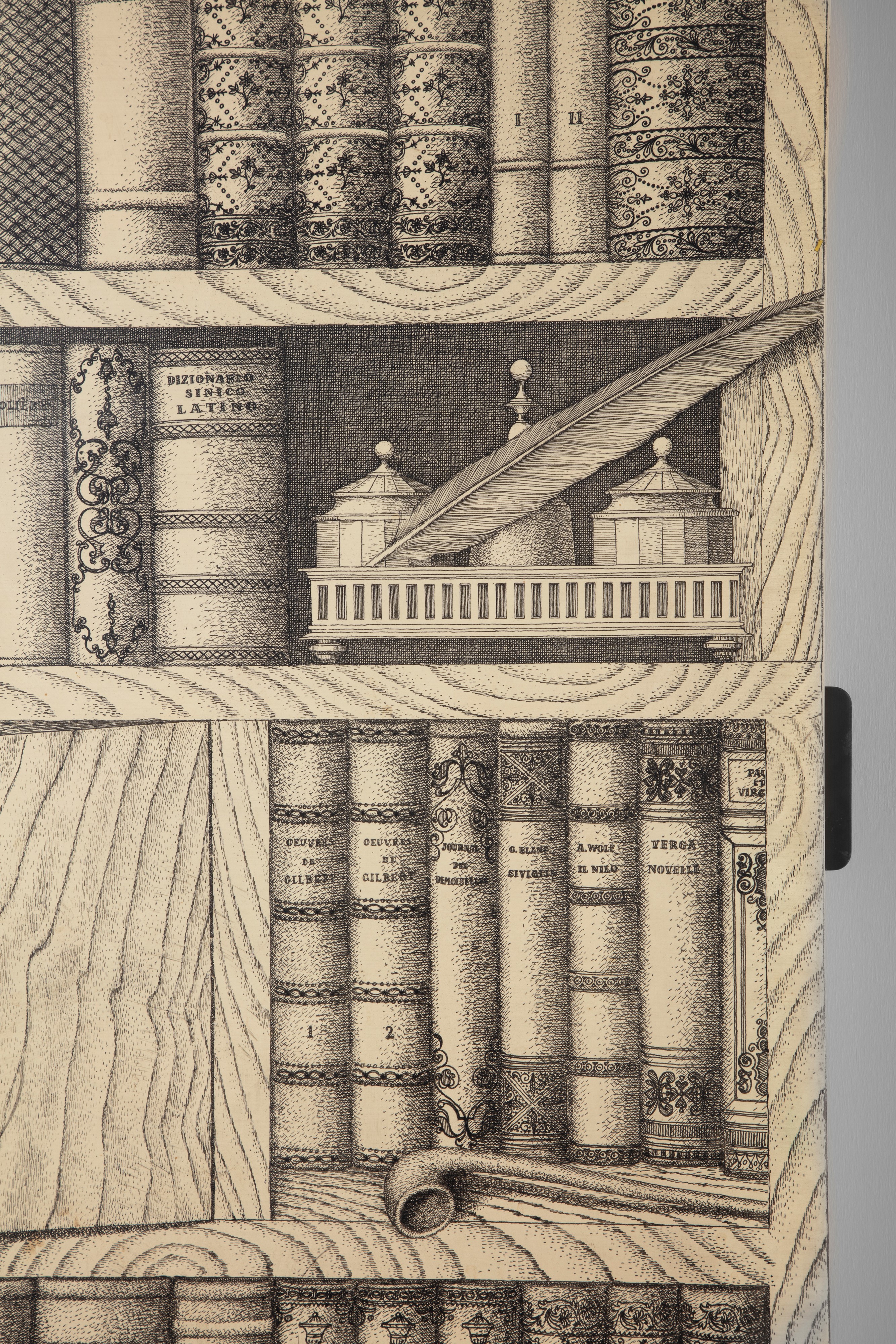 Piero Fornasetti - Pannello Apribile, Libri