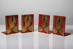 Set of four bookends, decoration Strumenti musicali