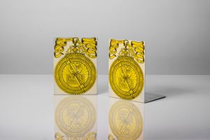Pair of bookends, decoration Astrolabio n.02