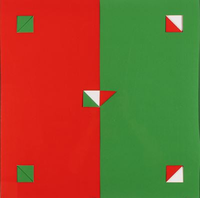 Carta piegata, serigrafia con fustellature, 1993
