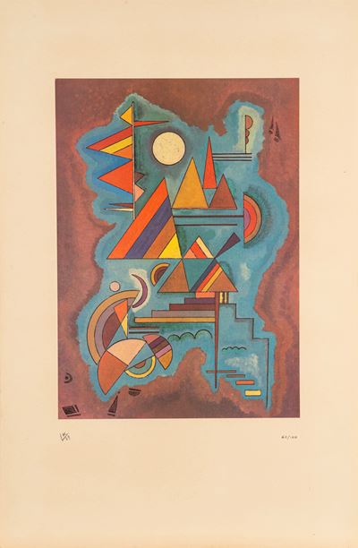 Senza titolo, litografia a colori, 1929