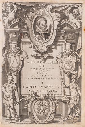 Gerusalemme liberata figurata da Bernardo Castello a Carlo Emanuello di Savoia