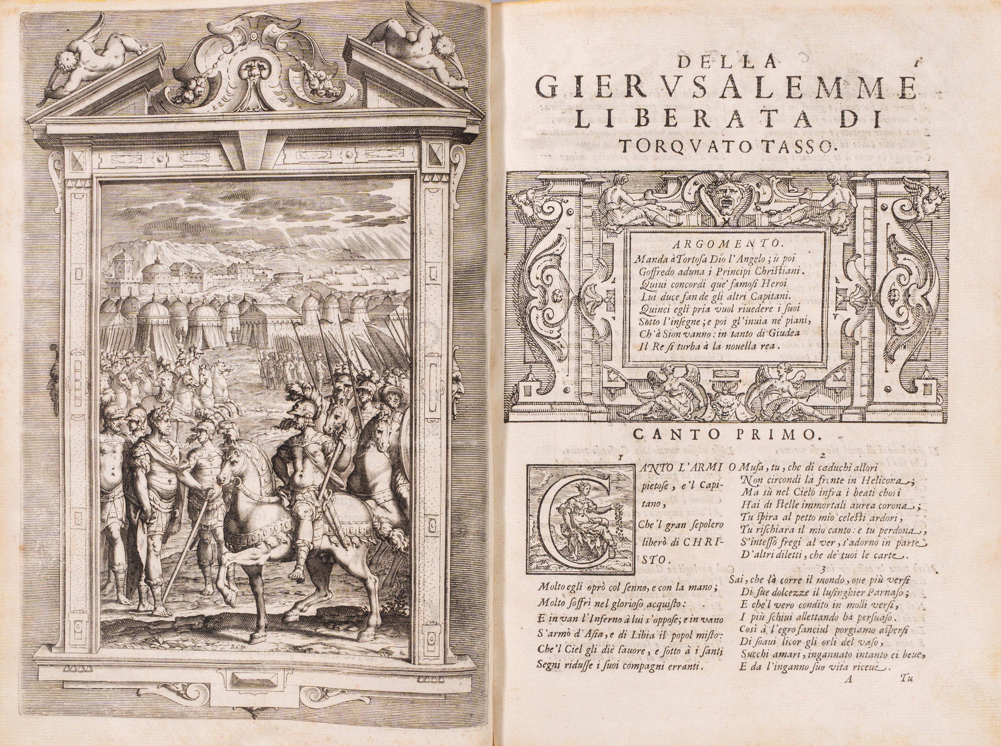 Torquato Tasso - La Gerusalemme figurata da Bernardo Castello, 1617