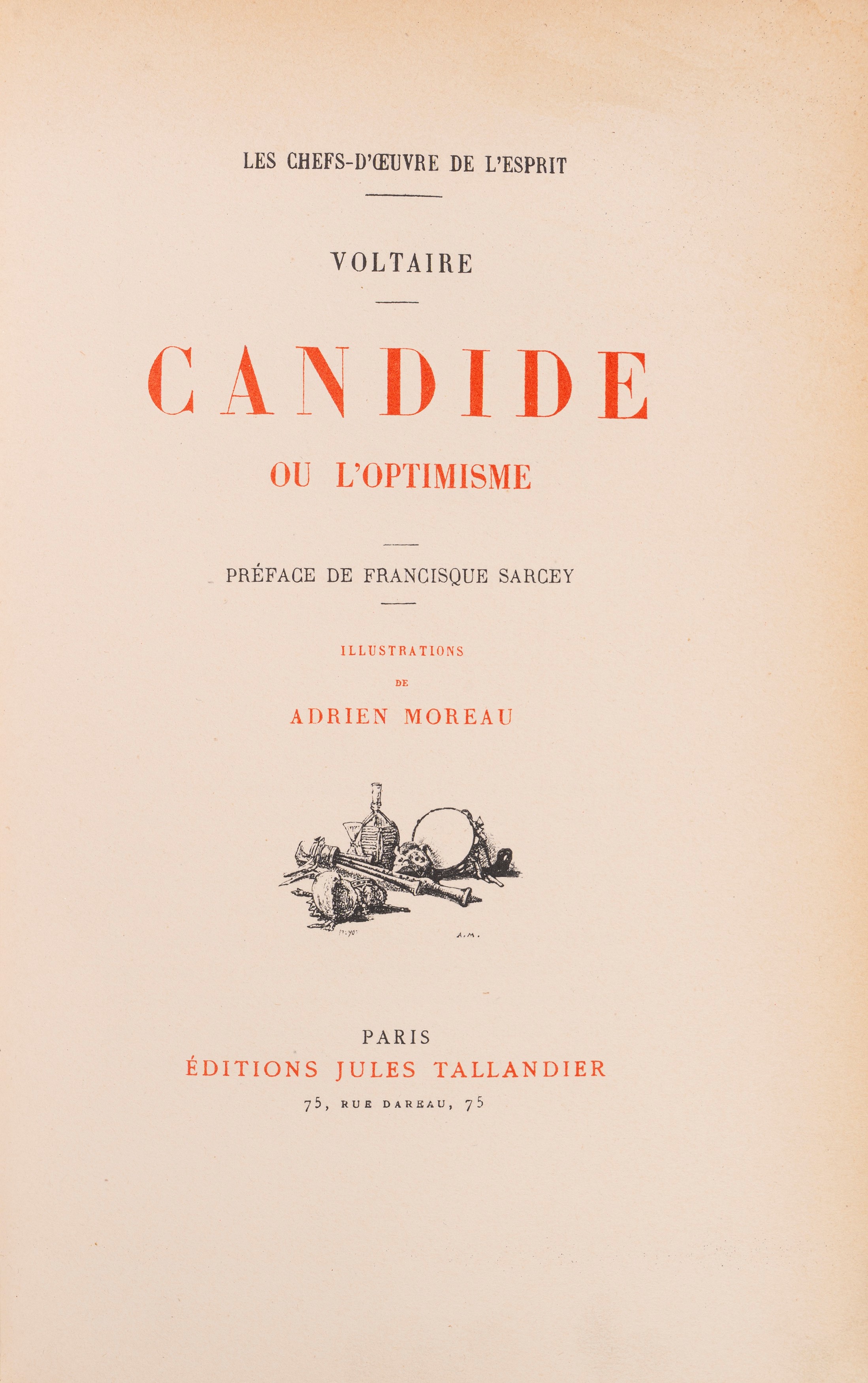 Voltaire, Francois Marie Arouet De - Candide Ou L'optimisme + The Keepsake