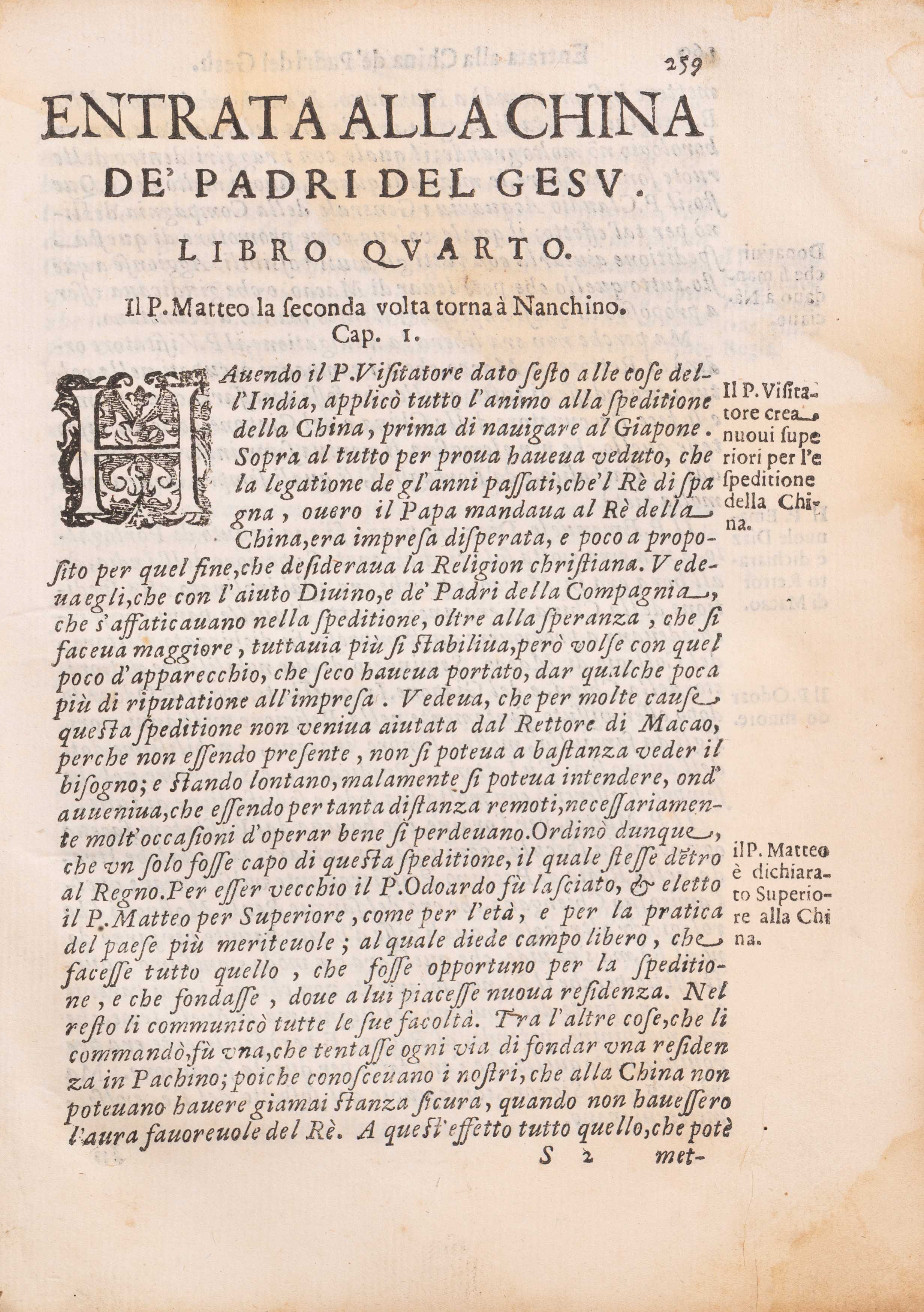 Antonio Sozzini - Entrata nella China De’ Padri della Compagnia di Gesù