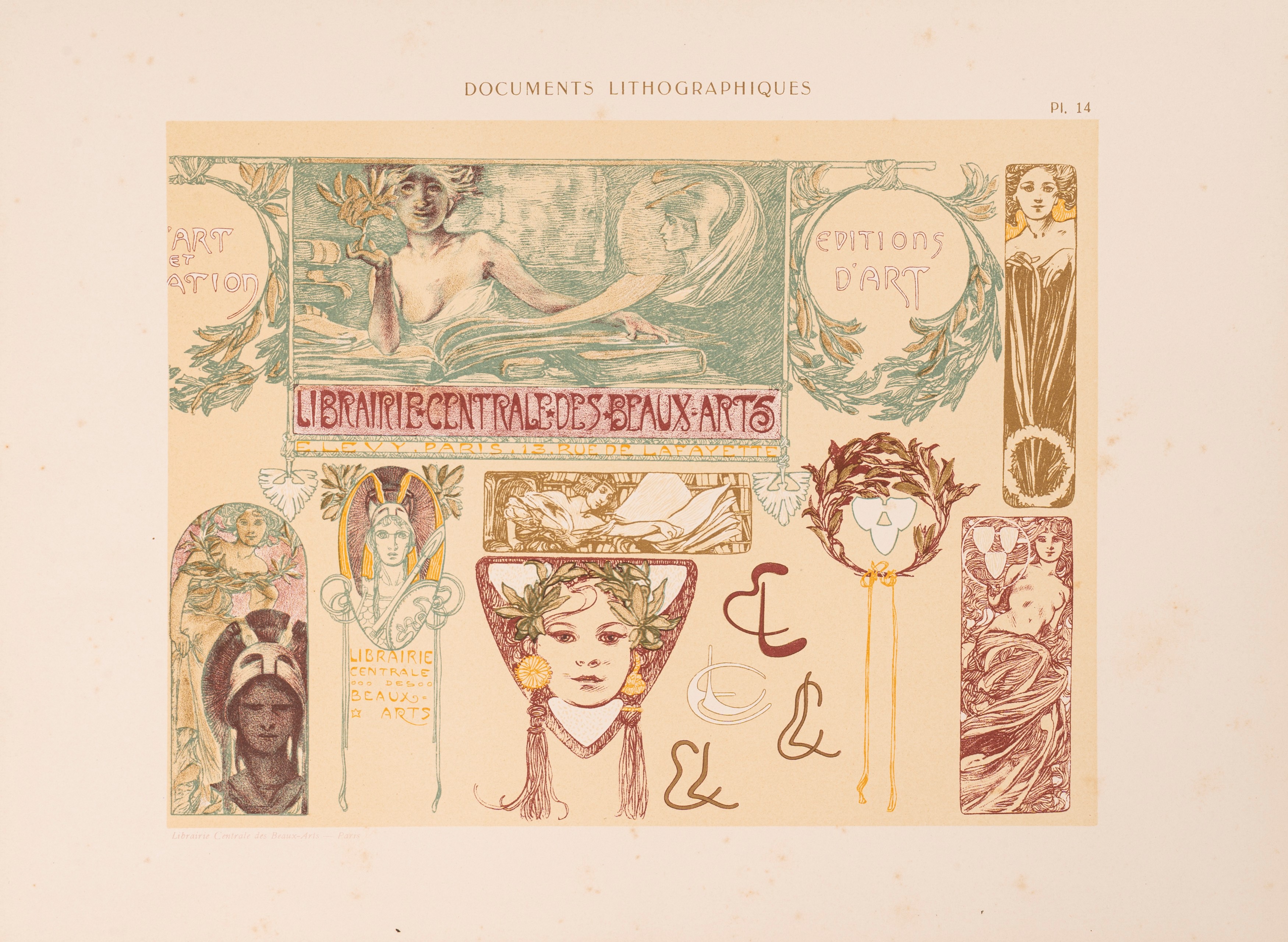 Mucha, Alfons, Maurice Pillard Verneuil - Documents Lithographiques