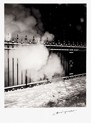 René-Jacques - Place de l'Europe, Paris, hiver 