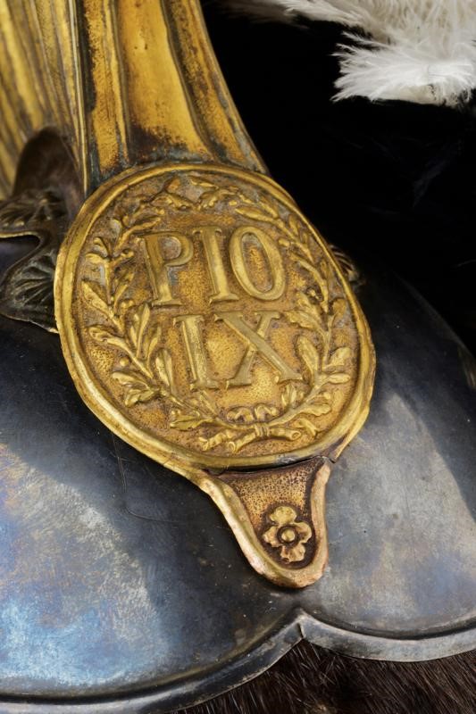 Magnifico elmo della Guardia Nobile epoca Pio IX