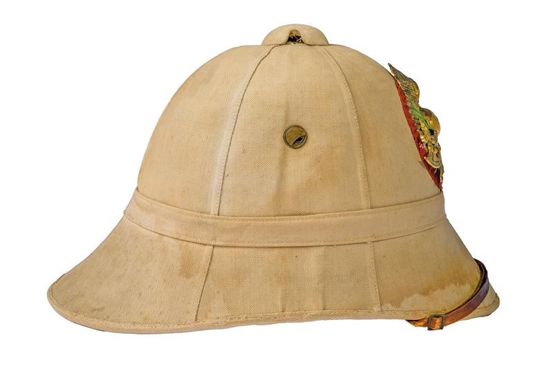 Casco coloniale da ufficiale del genio