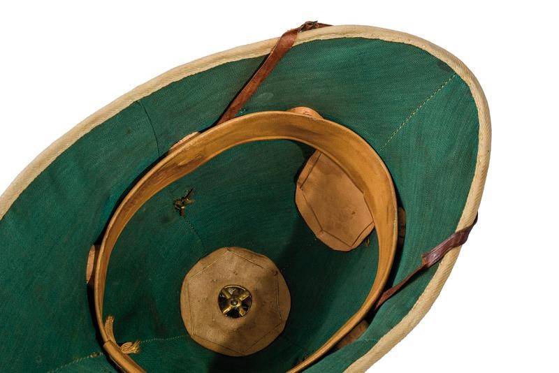 Casco coloniale da ufficiale del genio