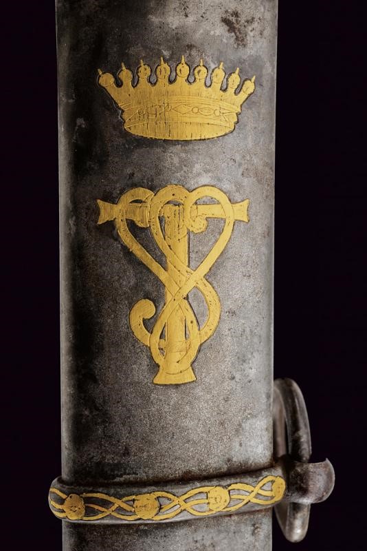 Bellissima spada Albertina Mod. 1833 appartenuta al Conte V.A.F. Sallier della Torre