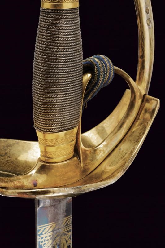 Bellissima spada Albertina Mod. 1833 appartenuta al Conte V.A.F. Sallier della Torre